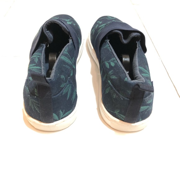 Men's Blue Canvas Slip On Sneakers - Picture 4 of 8